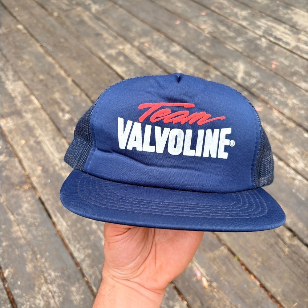 Vintage TEAM VALVOLINE oil / gas trucker hat